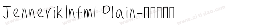JennerikInfml Plain字体转换